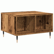 VidaXL Table basse vieux bois 60x50x36,5 cm bois d'ingénierie Modèle Sérénité Plus - 857336