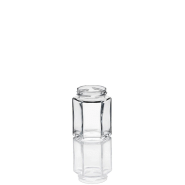 15 bocaux en verre hexagonal 190 ml to 58 mm (capsules non comprises)