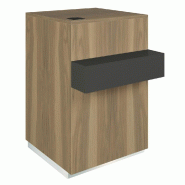 Comptoir Cage olivier repose sac noir 1 tiroir 1 tablette 60x60/76x93cm