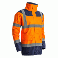 COVERGUARD Parka de travail d'hiver haute visibilité KETA - Orange Fluo XS - 36/38 - XS orange multi-matériau 5450564044081