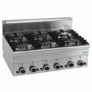 Cuisinière à gaz - 6 feux - 17,55 kW - Table - Allumage Piezo - Saro - 4017337067619