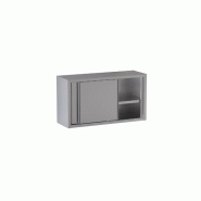 GastroHero Armoire murale suspendue ECO 14x40x65 avec porte coulissante - argenté inox WHS-ECO1440