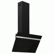 Gogarden Hotte murale 60 cm Acier et verre trempé Noir - 8720286651896