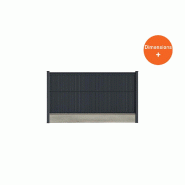 Grillage rigide à sceller occultation PVC et soubassement - 1530_0