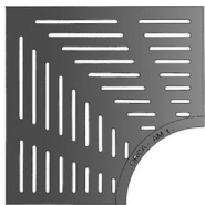 Grille d'arbre en fonte ductile FGS 500 - AMBROSINE - Série lourde - 1800x1800 mm - Cadre acier 2 parties_1