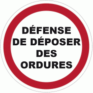 Panneau de signalisation ordures - 190509 Panneau de signalisation ordures - 190509