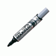 Pentel Maxiflo Green Label Marqueur pour Tableau Blanc à Pointe conique large Noir - noir plastique MWL5M-A