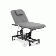 Physa - Physa Physa Lyon Gray_PH Table De Massage Professionnelle Électrique Lit De Massage Table De Soin Kiné 2 Moteurs Noir Gris 200 kg - multicol