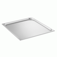 Plaque inox GN 2/1 (P)20 mm