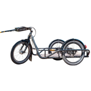Remorque vélo mécanique professionnelle compacte et robuste - Capacité 200kg - Carla MINI compétition JHOG Remorque vélo mécanique professionnelle compacte et robuste - Capacité 200kg - Carla MINI compétition JHOG