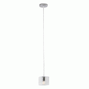 ROSSINI ILLUMINAZIONE Suspension Carrée Talisker En Verre Cristal E14 Ip20 - Lustre À Lumière Directe En Verre Fait Main Pour L'Intérieur - Groupe