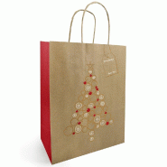 Sac kraft Celebration 35+14X41 cm - par 50