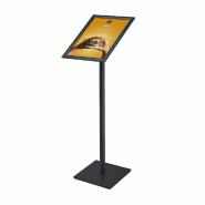 SHOWDOWN Displays Exposiciónate Porte-menu Dessin Standard A3 Coins En Onglet 25 mm Noir MBA3G25C9005 - noir aluminium MBA3G25C9005_0