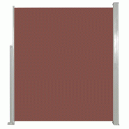 VidaXL Auvent latéral rétractable de patio 100x500 cm Marron Modèle Atlas Urban - marron 48387_0