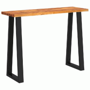 VidaXL Table console à live edge 110x35x80 cm bois d'acacia solide Modèle Orion Élite - 353296