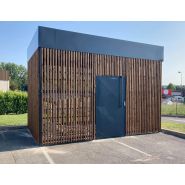 Abri vélo collectif sécurisé SECU10 - Fermé avec éclairage solaire en option - Fermeture digicode ou canon européen_1