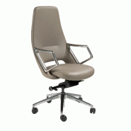 AC ANGEL CERDA Angel Cerdá Fauteuil de bureau pivotant en similicuir gris 4217C 57 x 68 x 113 - gris fourrure 8435631043959
