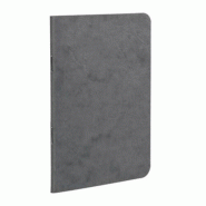 Clairefontaine Lot de 5 Carnet Age Bag 9x14, 96p./48 feuilles 90 g/m² piquées, couv. Coloris gris, ligné - 3329687341655