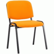 CLP Chaise design empilable Ken V2 tissu Orange - orange textile 152483009 CLP Chaise design empilable Ken V2 tissu Orange - orange textile 152483009