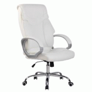 CLP Fauteuil de bureau TORRO Blanc - blanc polyester 19392402 CLP Fauteuil de bureau TORRO Blanc - blanc polyester 19392402