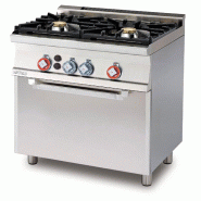 Cuisinière à gaz avec four statique à 2 feux et grill. Dimensions 80x60 h90 cm. Modèle CF2-68G - 2250