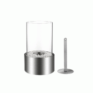 Divina Fire Cheminée au bioéthanol biochelminée de table MARSIGLIA Silver D16 x H27 intérieur extérieur - argenté 8056157804895 Divina Fire Cheminée au bioéthanol biochelminée de table MARSIGLIA Silver D16 x H27 intérieur extérieur - argenté 8056157804895