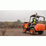 Dumper compact à châssis rigide - D201RHS - Ausa avec pelle à chargement automatique, capacité 2 tonnes, traction 4x4