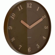 Horloge murale polypropylène Amena marron Karlsson - marron 8714302772290 Horloge murale polypropylène Amena marron Karlsson - marron 8714302772290