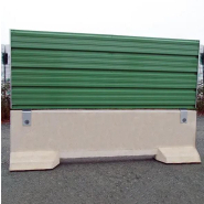 Palissade tôle bac acier pour l'accès, la fermeture, le contrôle et la sécurité des chantiers, des espaces publics et des lieux de rassemblement