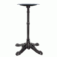 Piètement Bistrot Ht73 en fonte noir pour table intérieure 70x70, Ø70cm maxi