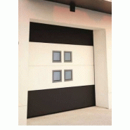 Porte de garage sectionnelle miami by me / motorisée / ouverture plafond / en acier et panneau avec mousse polyuréthanel / avec hublot / isolaion thermique