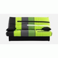 Banquette clic-clac - 3 places – Coton Piste Vert – 190 x 92 x 96 cm – DREAM CONFORTEAM - 3666749754344 Banquette clic-clac - 3 places – Coton Piste Vert – 190 x 92 x 96 cm – DREAM CONFORTEAM - 3666749754344