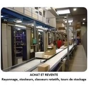 CAROUSSEL HORIZONTAL pour gros volumes et peu de hauteur sous plafond  Charge 150 à 300kg par niveau