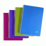 Clairefontaine Lot de 10 Carnet Linicolor Intensive 9x14, 100p./50 feuilles 90 g/m² reliure intégrale, couv. Polypro assortis, ligné - 3329683295266