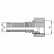 Embouts JIC Femelle - Droit (DKJ-IN) - IFJI001012 - 1"1/16 - SAE J516/514