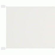 Helloshop26 - Auvent vertical 140 x 420 cm tissu oxford blanc 02_0007563 - vert polyester 3000397124638