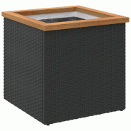 Helloshop26 - Jardinière bac lit surélevé plantes fleurs terrasse jardin 40 x 40 x 40 cm résine tressée noir 02_0037560 - 3000217857616 Helloshop26 - Jardinière bac lit surélevé plantes fleurs terrasse jardin 40 x 40 x 40 cm résine tressée noir 02_0037560 - 3000217857616