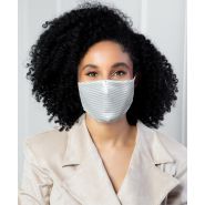 Masque barrière grand public - Nude Dreams - couleur argentée ergonomique - 100% made in France_1
