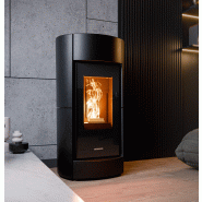 Poêle Étanche à granulés / Chic Natural Air EVO / THERMOROSSI - Noir