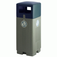 Poubelle d'extérieur 110 litres en matière synthétique - robuste et résistante aux intempéries