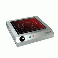 Réchaud vitrocéramique - 1 feu - 300 x 300 mm alimentation - monoph... - P27102D_0