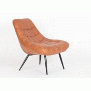 SalesFever Fauteuil XXL | cuir artificiel | L 76 x P 85,6 x H 85,6 cm | Marron clair - marron multi-matériau 397077 SalesFever Fauteuil XXL | cuir artificiel | L 76 x P 85,6 x H 85,6 cm | Marron clair - marron multi-matériau 397077