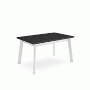 SKRAUT HOME Table à manger, 140, Pour 6 personnes, Pieds en bois, Noir - noir Bois manufacturé 399_37