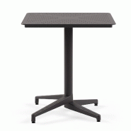 Table de bar Mod. MOON 70x70 cm Anthracite Pliable Extérieur PPL Dehors Restaurant Jardin - gris 981
