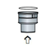 Adaptateur flexible/flexible pour conduit - réf aff 80 Adaptateur flexible/flexible pour conduit - réf aff 80