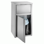 Armoire à déchets avec porte à charnière - 670x585x1300 mm - 11215062 Eurast - gris inox 11215062 Armoire à déchets avec porte à charnière - 670x585x1300 mm - 11215062 Eurast - gris inox 11215062