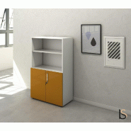 Armoire mi-haute mixte à portes battantes Luxury- Ofitres - Ocre_0