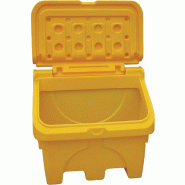 Bac à sel ou sable PE - 130L - Finition 100% polyéthylène - Coloris jaune ou rouge