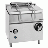 Braisière basculante à gaz PRO 80 Litres manuelle, Série 900, 20 000 W, GAZ NATUREL