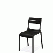 Calor - Chaise empilable en polypropylène noir